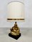 Vintage Eclectic Brass Buddha Table Lamp, 1960s, Image 1