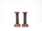 Zócalos de pedestal franceses vintage con columna torneada al estilo de Charles Dudouyt. Juego de 2, Imagen 4