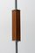Lámpara colgante bohemia Art Déco de cromo y madera, años 30, Imagen 11