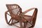 Mid-Century Modern Sculptural Rattan Armchairs, Italy, 1950s, Set of 2, Image 5