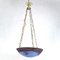 Art Deco Pate De Verre Pendant Light attributed to Muller Strasbourg, 1930s 2