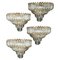 Vintage Murano Wall Sconces, 1980, Set of 4 1