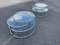 Mid-Century Space Age Italian Swivel Chrome Cocktail Side Tables, 1972, Set of 2 2