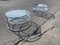Mid-Century Space Age Italian Swivel Chrome Cocktail Side Tables, 1972, Set of 2 19