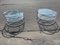 Mid-Century Space Age Italian Swivel Chrome Cocktail Side Tables, 1972, Set of 2 17