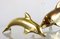Mid-Century Brass Dolphins, Set of 2 6