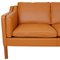 2-Seater Sofa in Whiskey-Colored Nevada Leather by Børge Mogensen for Fredericia, Image 6