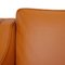 2-Sitzer Sofa aus weinrotem Nevada Leder von Børge Mogensen für Fredericia 11