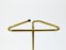 Mid-Century Modern Triangle Umbrella Stand in Brass & Cast Iron, Austria, 1950s 9