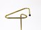 Mid-Century Modern Triangle Umbrella Stand in Brass & Cast Iron, Austria, 1950s 3