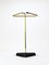 Mid-Century Modern Triangle Umbrella Stand in Brass & Cast Iron, Austria, 1950s 16