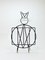 Mid-Century Cat Shaped Magazine Stand in Iron, Italy, 1950s 10