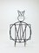 Mid-Century Cat Shaped Magazine Stand in Iron, Italy, 1950s, Image 10