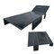 Sliding Outdoor Collection Sun Lounger and Low Table by Patricia Urquiola for Gandia Blasco, Set of 2 1