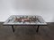 Space Age Style Coffee Table with 4 Ceramic Plates, 1970s, Image 1