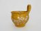 Folk Art Glazed Yellow Earthenware Pot, 1930s 3