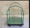 Italian Glass Bar Trolley by Fiam Pesaro, 1980s 1