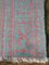 Mid-Century Pink and Turquoise Yazd Zilu Tapestry 8