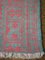 Mid-Century Pink and Turquoise Yazd Zilu Tapestry 9