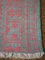 Mid-Century Pink and Turquoise Yazd Zilu Tapestry, Image 9