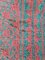 Mid-Century Pink and Turquoise Yazd Zilu Tapestry 21