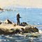 Julien Gustave Marius, Fishermen, 1880, Oil on Canvas, Framed, Image 5