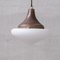 Lampe à Suspension Mid-Century Simple en Verre Opalin Mat 1