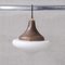 Mid-Century Single Matt Opaline Glass Pendant Light, Image 7