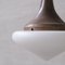 Mid-Century Single Matt Opaline Glass Pendant Light 4
