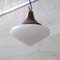 Mid-Century Single Matt Opaline Glass Pendant Light 5