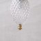 Mid-Century Brass and Glass Thin Pendant Light 2