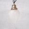 French Opaque Glass, Brass and Opaline Glass Pendant Lamps, Set of 2 5