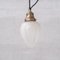 French Opaque Glass, Brass and Opaline Glass Pendant Lamps, Set of 2, Image 7