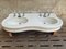 Washbasin Double Sink in Ceramic, 1930s 1