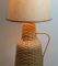 Rattan Floor Lamp with Textile Shade, 1960s 12