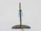 Art Deco Table Lamp in Wrought Iron on Gray Marble Base, 1930s, Image 10