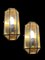 Vintage Brass Glass Sconces, 1960s, Set of 2 2