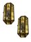 Vintage Brass Glass Sconces, 1960s, Set of 2 1