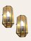 Vintage Brass Glass Sconces, 1960s, Set of 2 7