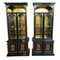 Modernist Black & Gold Cabinets, Set of 2 1