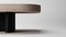 Meco Table in Travertine and Black Oak by Studio Rig for Collector 2