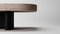 Meco Table in Travertine and Black Oak by Studio Rig for Collector, Image 2