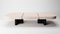 Meco Table in Travertine and Black Oak by Studio Rig for Collector, Image 1