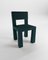 Moderner Raw Stuhl aus nachtblauem Bouclé von Collector 1