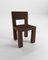 Moderner Raw Stuhl aus Dunkelbraunem Bouclé von Collector 1