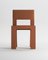Modern Raw Chair in Burnt Orange Bouclé from Collector 4