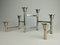 Mid-Century Scandinavian Foldable Nickel Candlestick 1