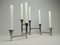 Skandinavischer Mid-Century Klappbarer Kerzenständer aus Nickel 10