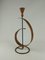 Mid-Century Teak & Metal Candleholder 2