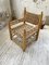 Moroccan Wood and Rope Armchair, 1980s 12
